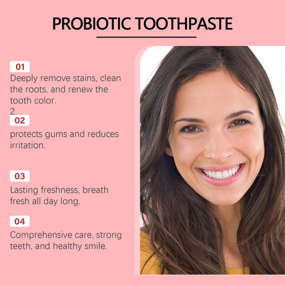 Pasta do zębów Oralhoe Probiotic Mint Sp8, świeży oddech, usuwa płytkę nazębną, rozjaśnia i redukuje żółte przebarwienia u palaczy