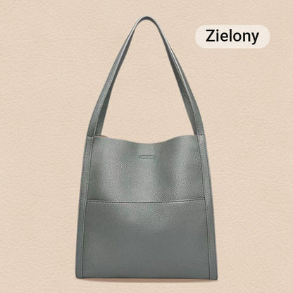 🥳👜Prosta monochromatyczna skórzana torebka