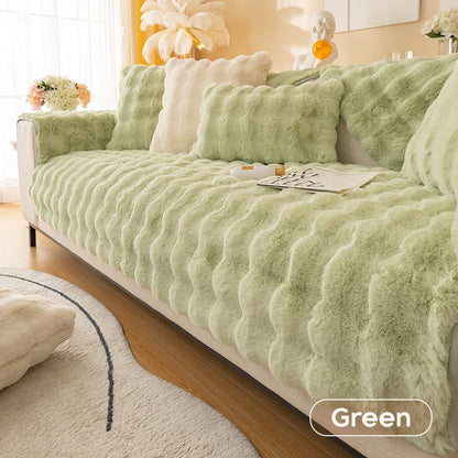 🛋️☁️ Pokrowiec na sofę z grubego pluszu króliczego❄️