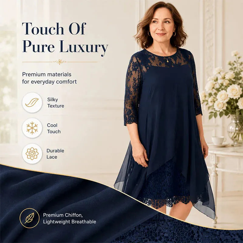 ✨Chiffon Lace Dress For Women
