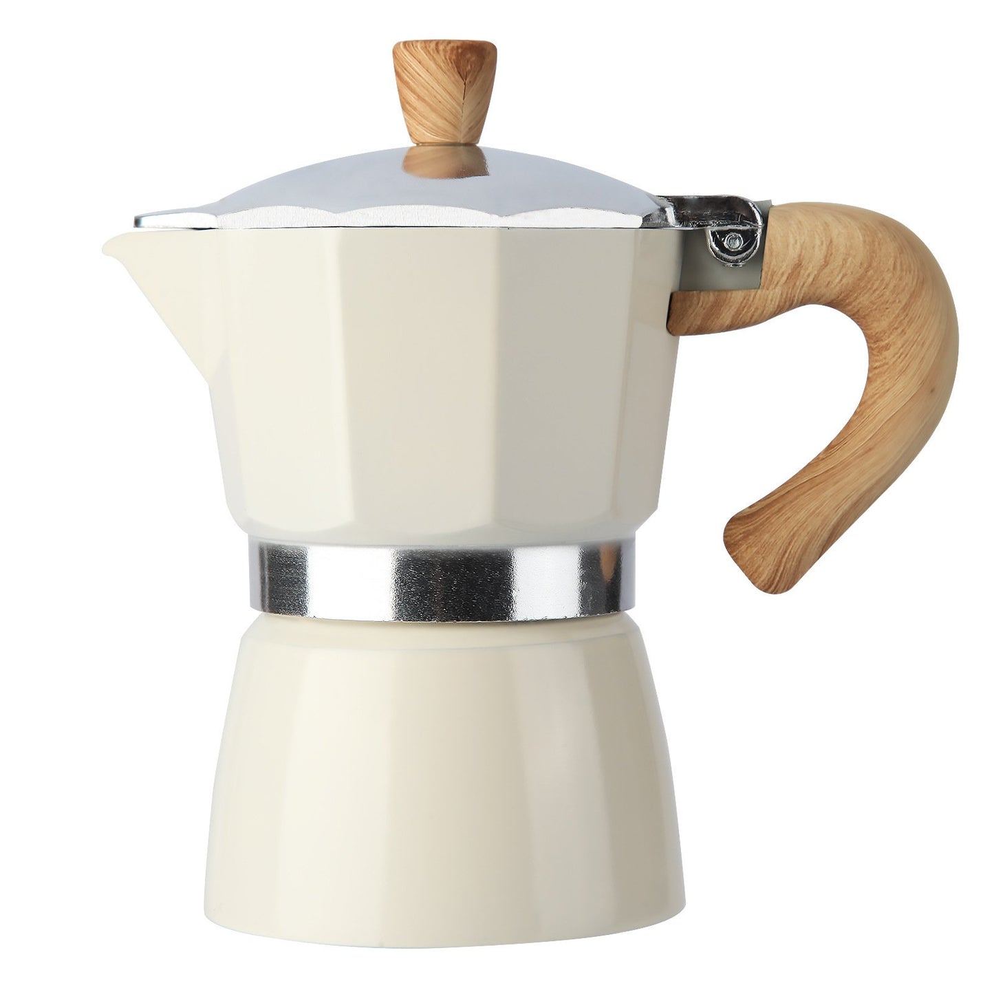 Aluminiowy ekspres do kawy Moka Pot 3/6, filiżanki do espresso, ekspres przelewowy do espresso i kawy, przenośny ekspres do kawy włoskiej i kubańskiej na kuchenkę do domu i na kemping