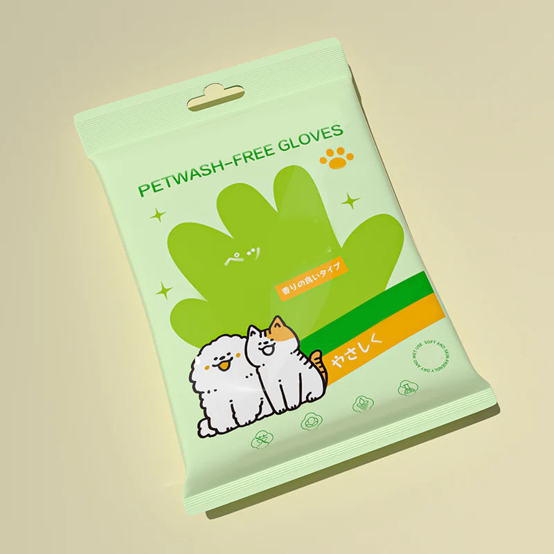 🐱Rękawiczki do czyszczenia i dezodoryzacji zwierząt bez spłukiwania