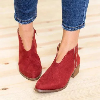 🔥Ostatnia promocja - 50% zniżki - Damskie buty w kształcie litery V na grubym obcasie
