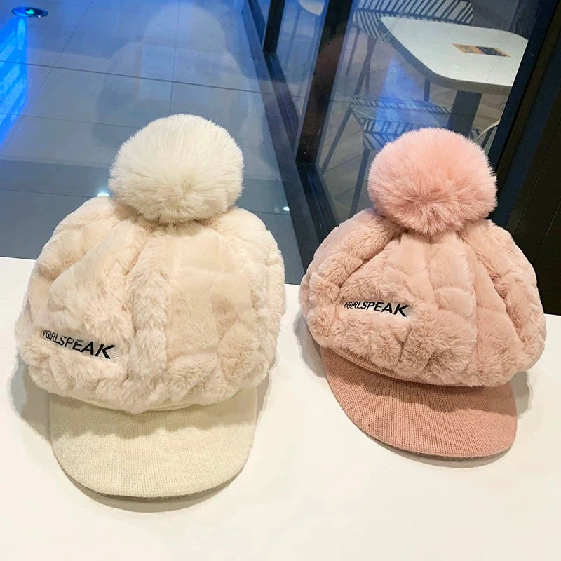 💁‍♀️Najlepszy prezent na zimę🎁👒 - Zimowa czapka damska 2025 z krótkim rondem🥰