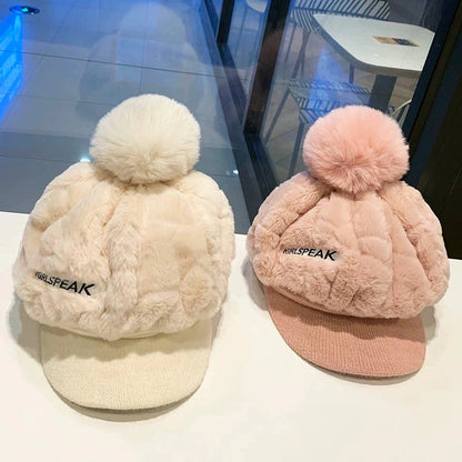 💁‍♀️Najlepszy prezent na zimę🎁👒 - Zimowa czapka damska 2025 z krótkim rondem🥰