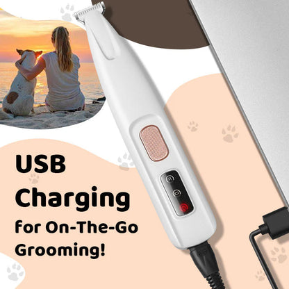 【Płatność za pobraniem】 Wodoodporna golarka akumulatorowa dla zwierząt ze światłem LED