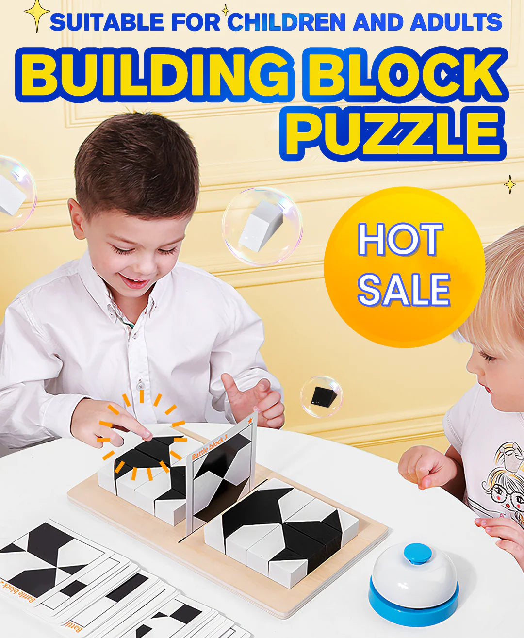 🎁🎅🧩 CZARNO-BIAŁE PUZZLE MONTESSORI | | 3-8 lat | Rozwój logiki przestrzennej