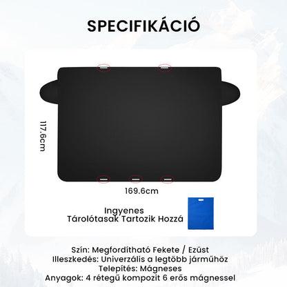 Magnetni snežni ščit za avto