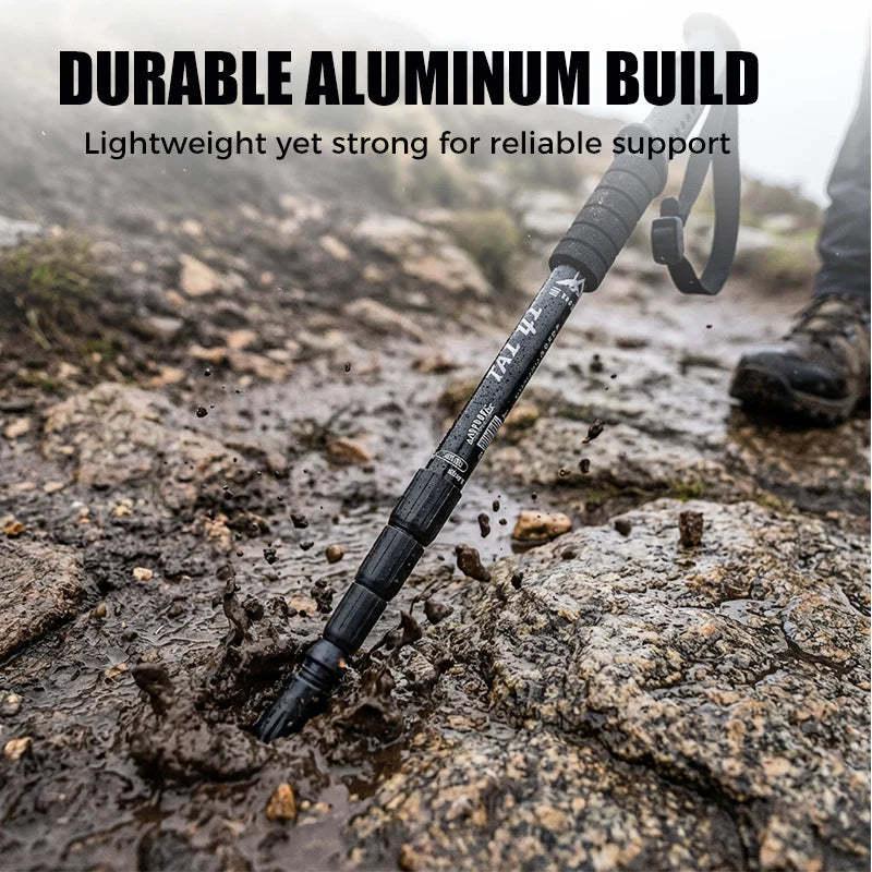 ⛰️Nastavljiva aluminijasta pohodna palica – trpežna, blaži udarce, lahka 🌲