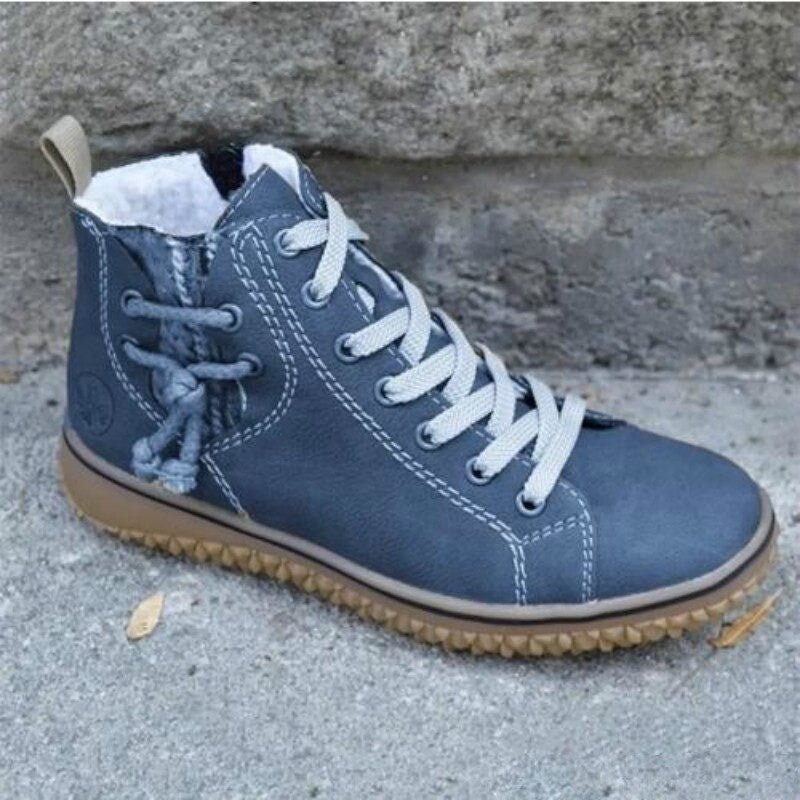 🔥Promocja ostatniego dnia – 50% zniżki - Damskie, wodoodporne, ortopedyczne buty do kostki w stylu retro