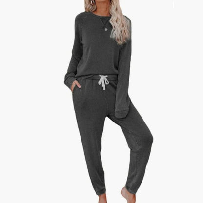 ✨Damski, luźny, swobodny komplet składający się z topu i spodni, 2 części