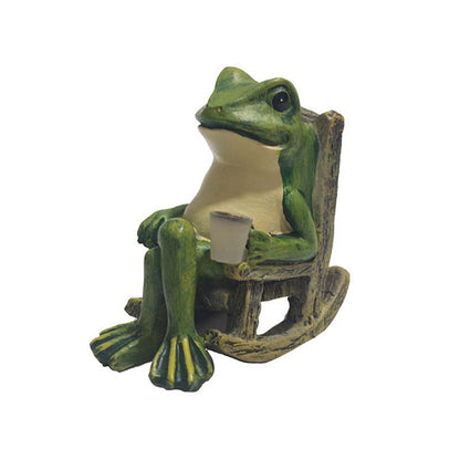 🐸Okrasek za gugalnik v obliki žabe na sončno energijo