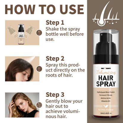 Curly hair styling spray styling product