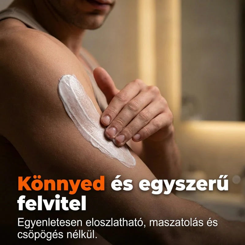 Nežna krema za odstranjevanje dlak za moške – brez draženja
