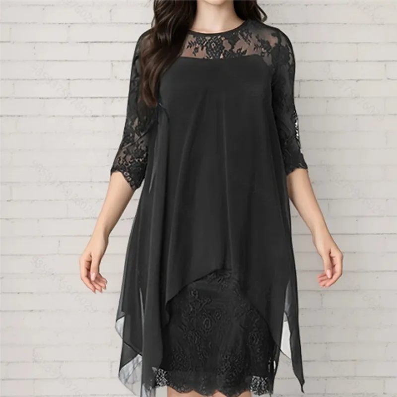✨Chiffon Lace Dress For Women