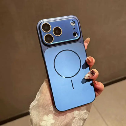 Nowe luksusowe, matowe, metaliczne etui ochronne MagSafe odporne na upadki do serii iPhone