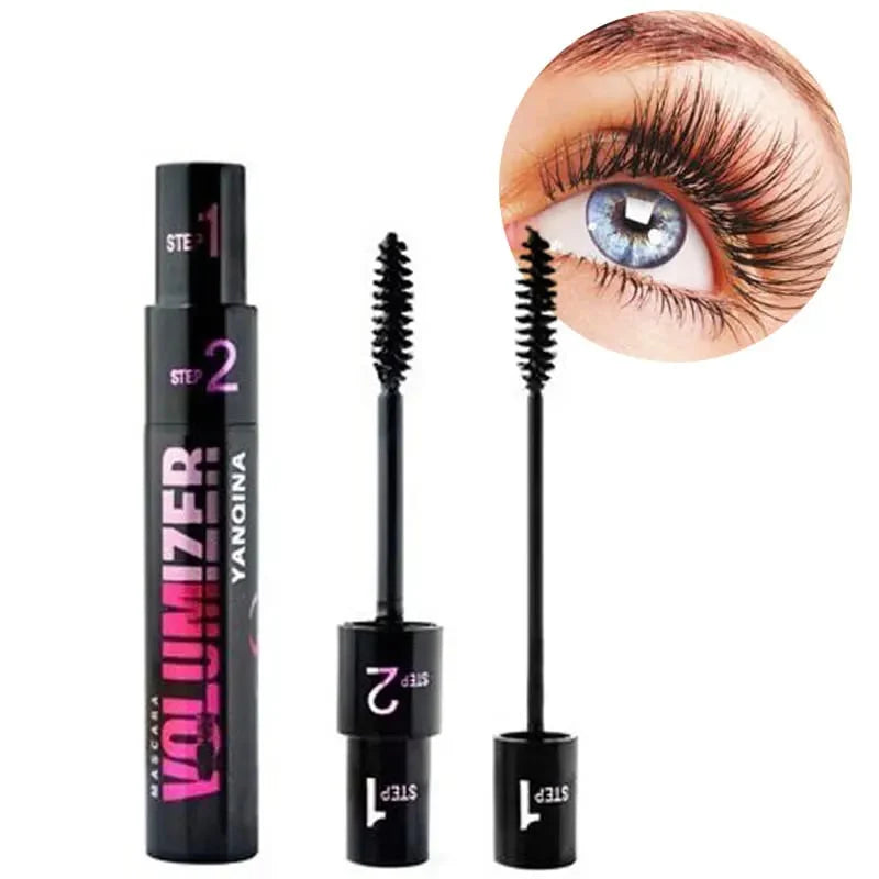 Długi, gęsty, kręcony tusz do rzęs do podwójnego zastosowania