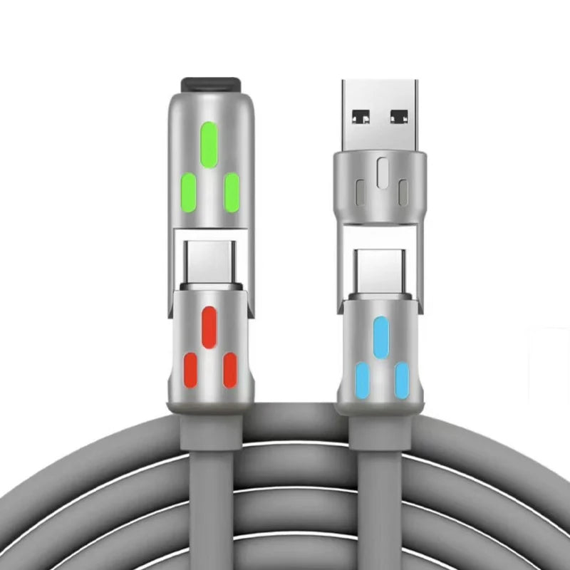 🌈 Univerzalni RGB kabel 4 v 1 za hitro polnjenje