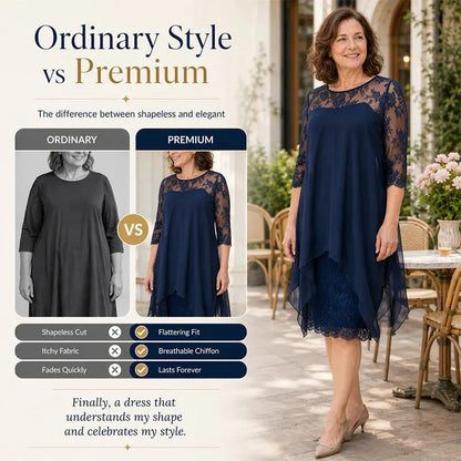 ✨Chiffon Lace Dress For Women
