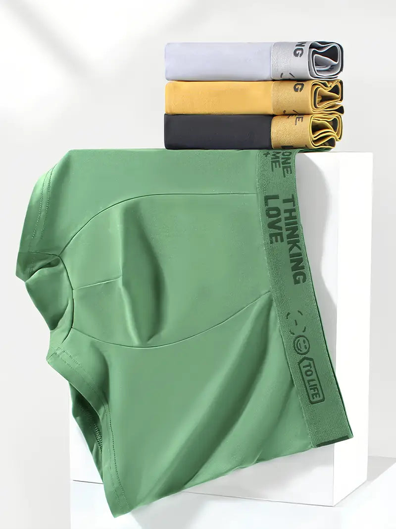 【Zestaw 10 elementów】Męskie Majtki z Nadrukiem "Hello"