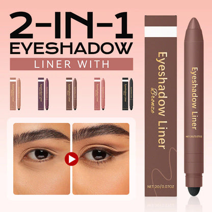 💗Podwójny cień do powiek i eyeliner w pisaku👁️