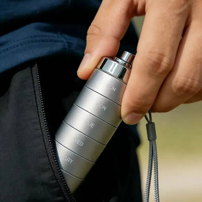 7-slojna vodoodporna prenosna aluminijasta škatla za zdravila
