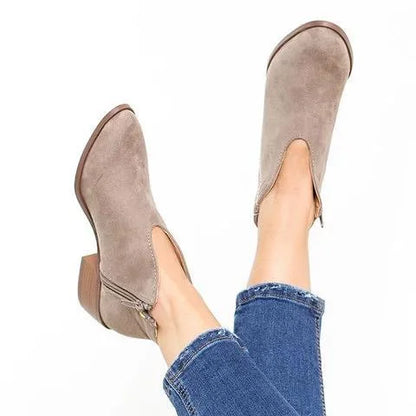 🔥Ostatnia promocja - 50% zniżki - Damskie buty w kształcie litery V na grubym obcasie