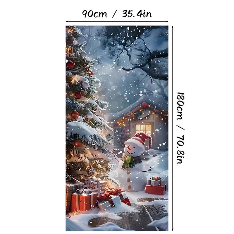 ⏰Świąteczna specjalna wyprzedaż 70% taniej!!🎄Świąteczny panel drzwiowy do natychmiastowej dekoracji świątecznej