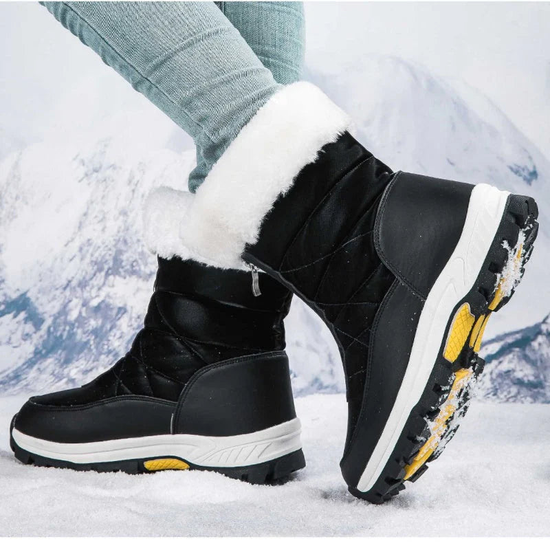 【EU36-42】❄️Zimowe damskie buty z PU z bawełnianą wyściółką i polarową podszewką
