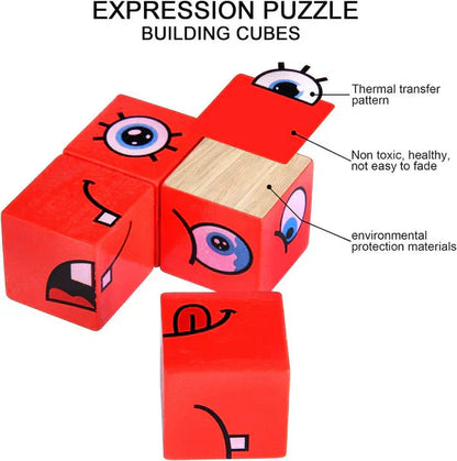 Puzzle 5D – edukacyjna gra rodzinna „Zmieniające się twarze”