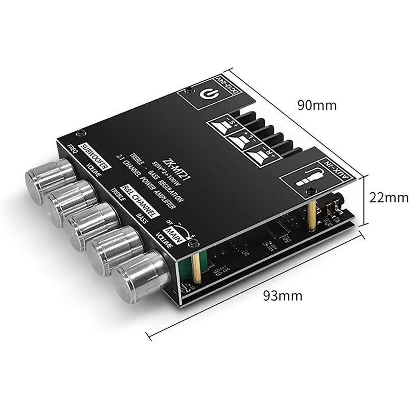 Modul avdio ojačevalnika Bluetooth z 2,1 kanali