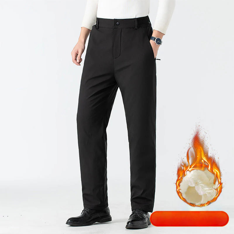 【M-4XL】👖Zimowe męskie ocieplane spodnie z grafenowymi nakolannikami