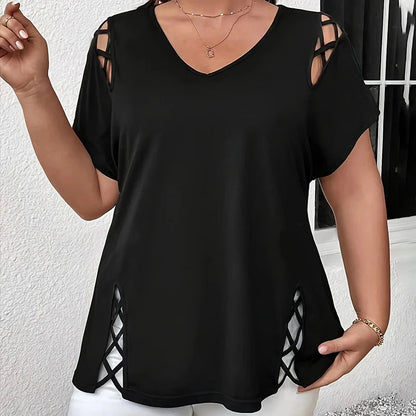 Ženska bluza z V-izrezom