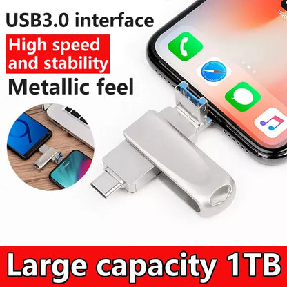 Wielofunkcyjny pendrive 4 w 1 o dużej pojemności do telefonu