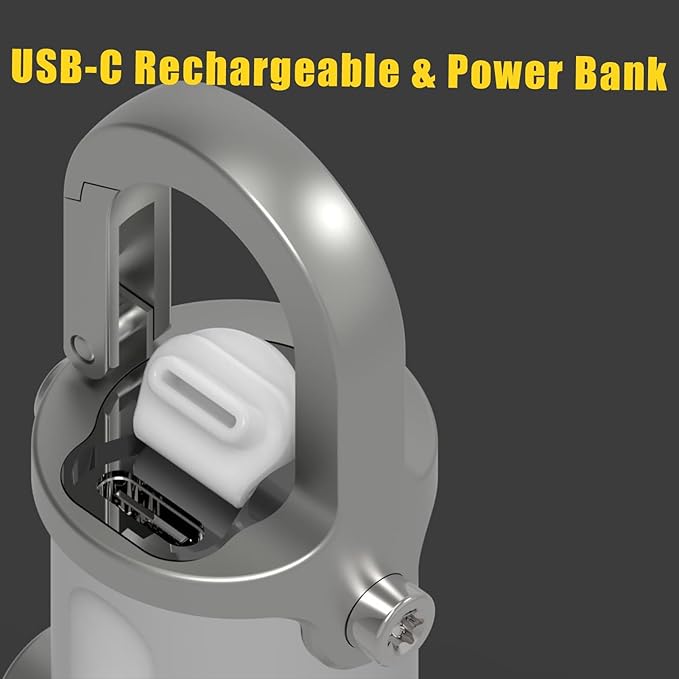 ✨🔦 Mała latarka na klucze z możliwością ładowania przez USB-C✨