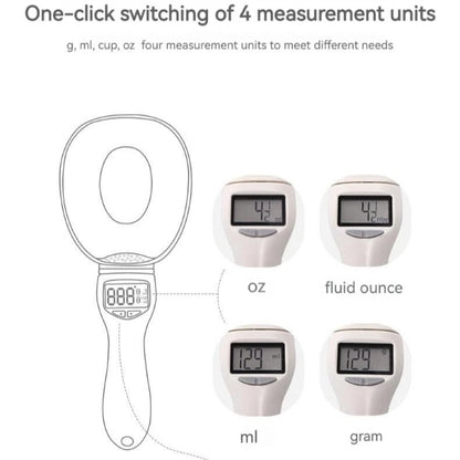 Digitalna merilna skodelica s tehtnico – od 1 g do 800 g, 4 merske enote | MERASPOON
