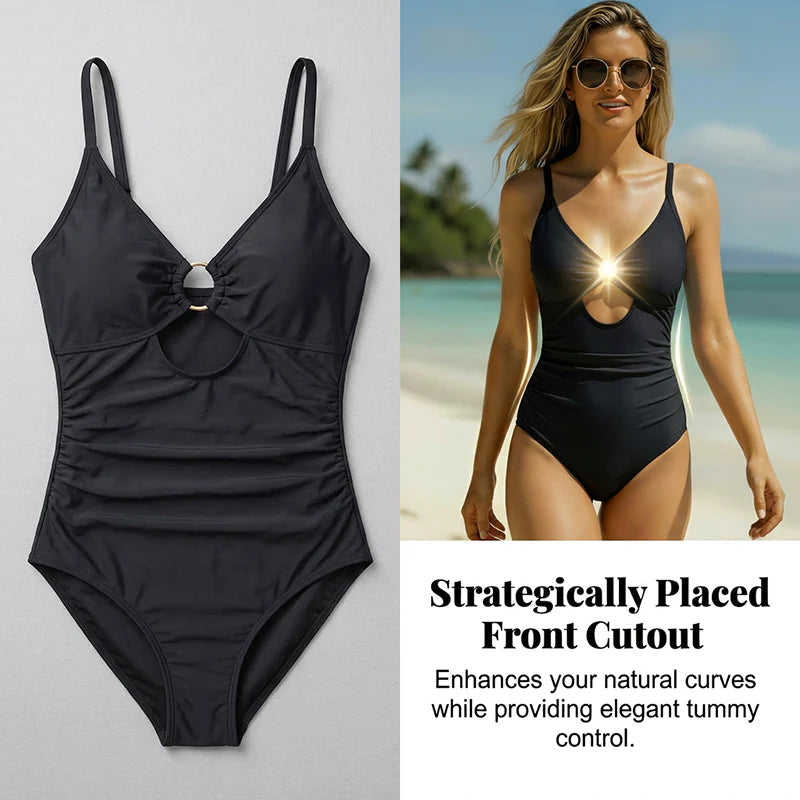👙2026 NOV MODEL 50% POPUST✨Ženske enodelne kopalke z obročem