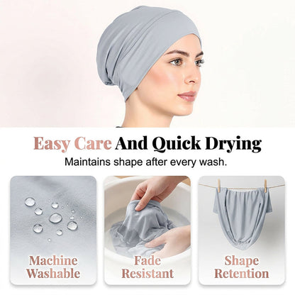 Mehak raztegljiv turban klobuk za ženske