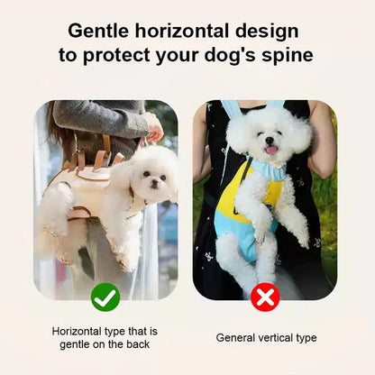 🐕🎒 Nosilec za hišne živali 2 v 1 – zračen, varen, udoben