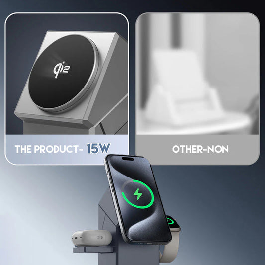 3 w 1 składana magnetyczna stacja ładowania bezprzewodowego