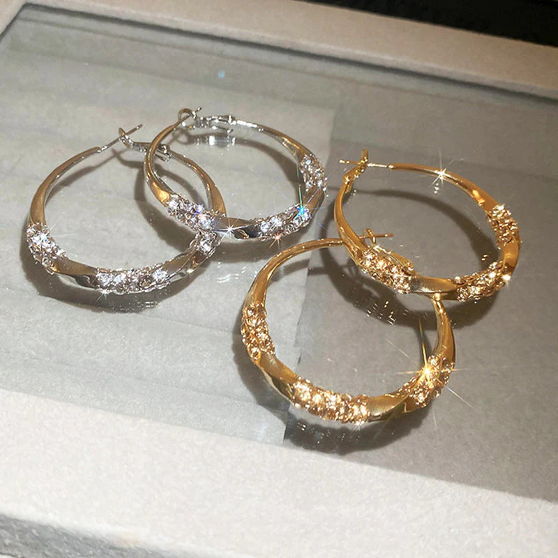 ✨️Cirkelörhängen med zirkoni