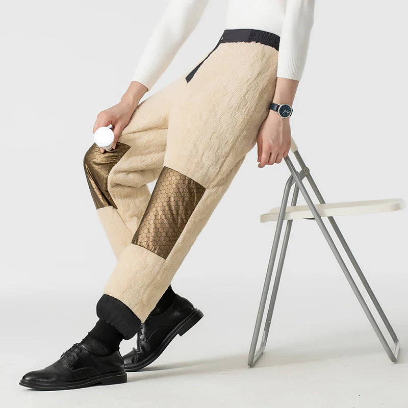 【M-4XL】👖Zimowe męskie ocieplane spodnie z grafenowymi nakolannikami