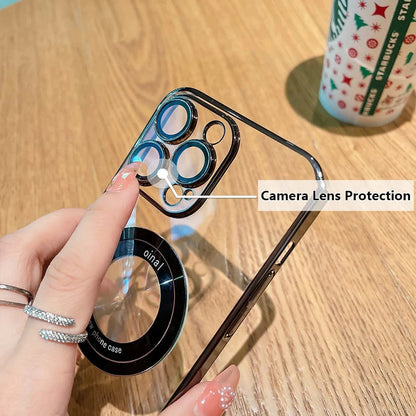 ✨Przezroczyste etui magnetyczne do iPhone'a