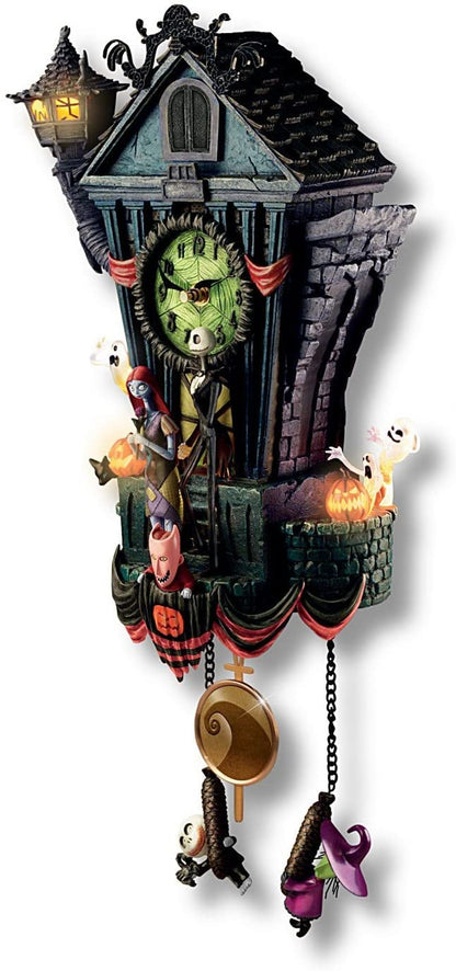 🎃Zegar ścienny na Halloween, zegar z kukułką z filmu „Miasteczko Halloween”