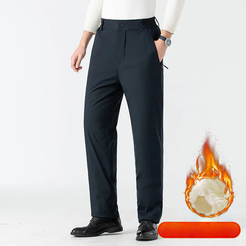 【M-4XL】👖Zimowe męskie ocieplane spodnie z grafenowymi nakolannikami