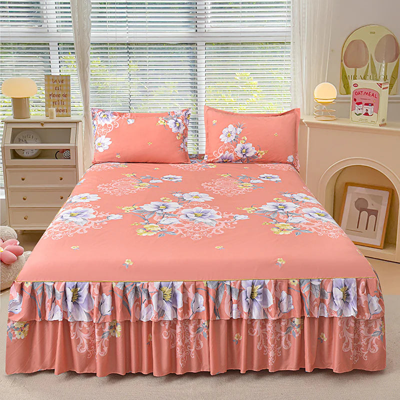 ⏳Časovno omejen 50 % popust⏰3-delni komplet nabranega spalnogo krila🛏️
