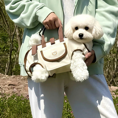 🐕🎒 Nosilec za hišne živali 2 v 1 – zračen, varen, udoben