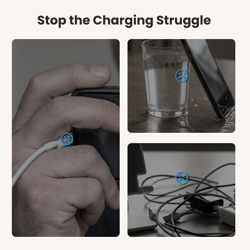Adapter za hitro polnjenje z držalom za mobilni telefon, ki se lahko zasuka za 360°