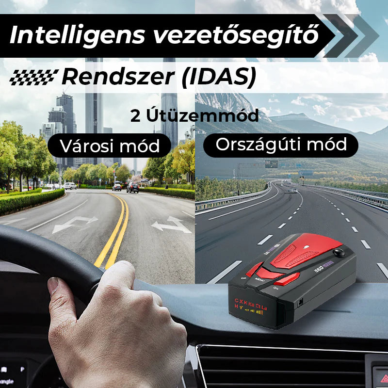 Inteligentny radarowy detektor prędkościomierza samochodowego
