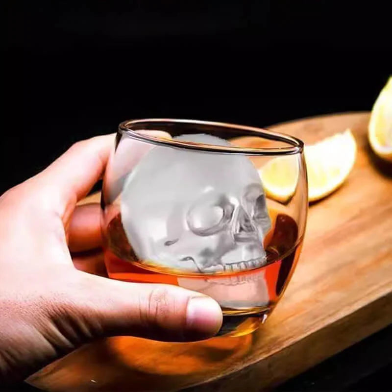 💀 🧊 Silikonska modelčka za ledene kocke v obliki lobanje (naredi sam)